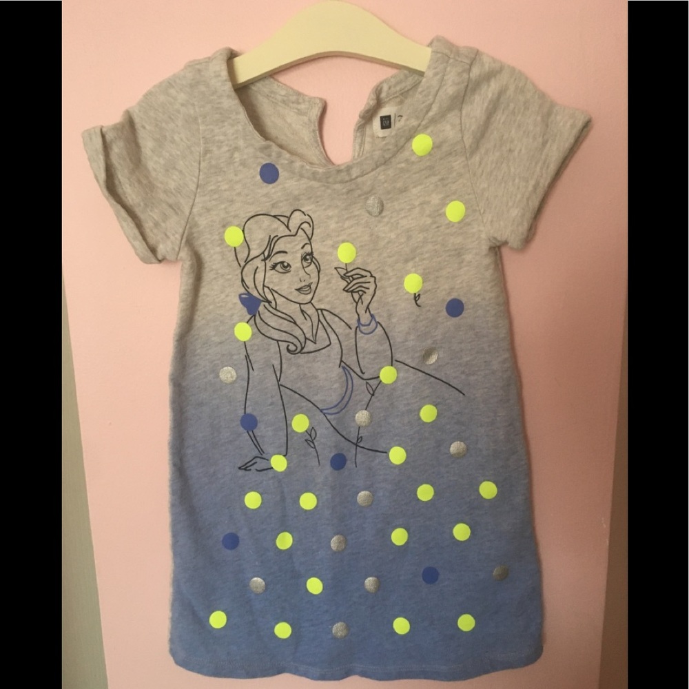 EUC Baby Gap Disney Princess Belle cover up 3T